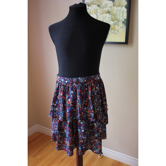J.Crew Star Print Tiered Skirt - Picture 7 of 7